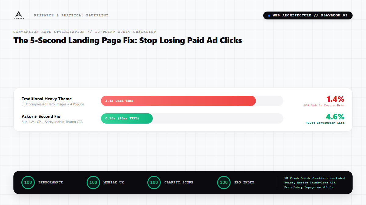 Why Your Website Loses 60% of Paid Ad Clicks: The 5-Second Landing Page Fix